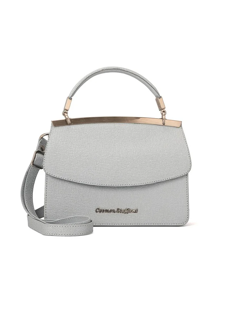 Carmen Steffens Sky Blue Double-Sided Leather Bag