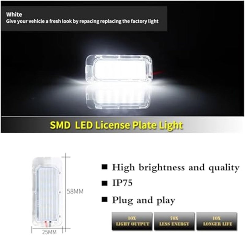QASULER License Plate Light for Multiple Ford Models - Image 4