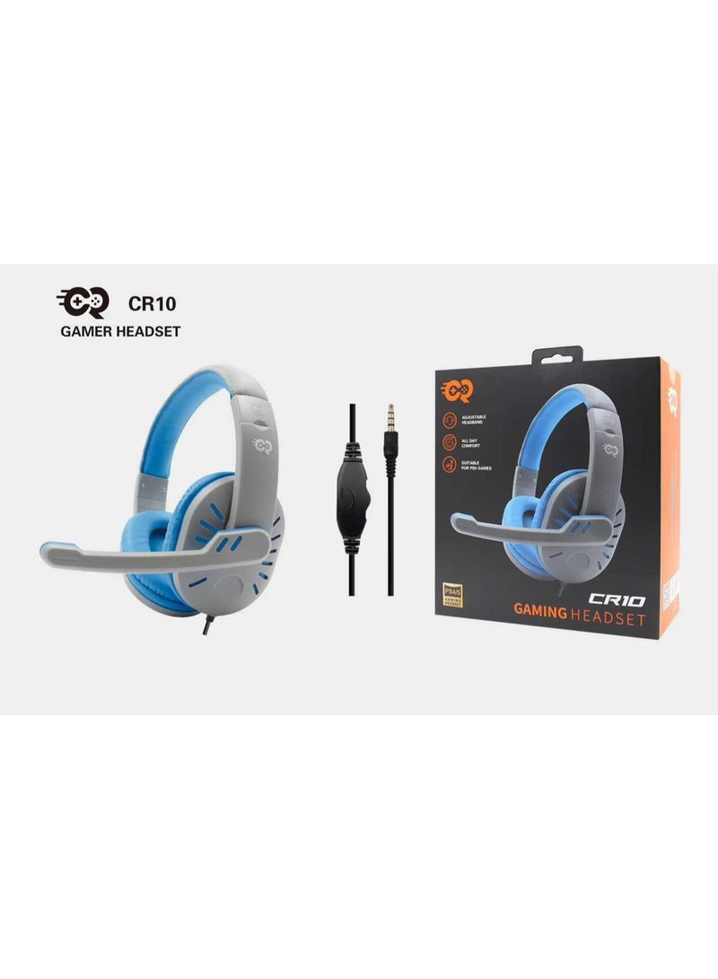 CR10 Wired Gaming Headset for PS4 & PS5 grey