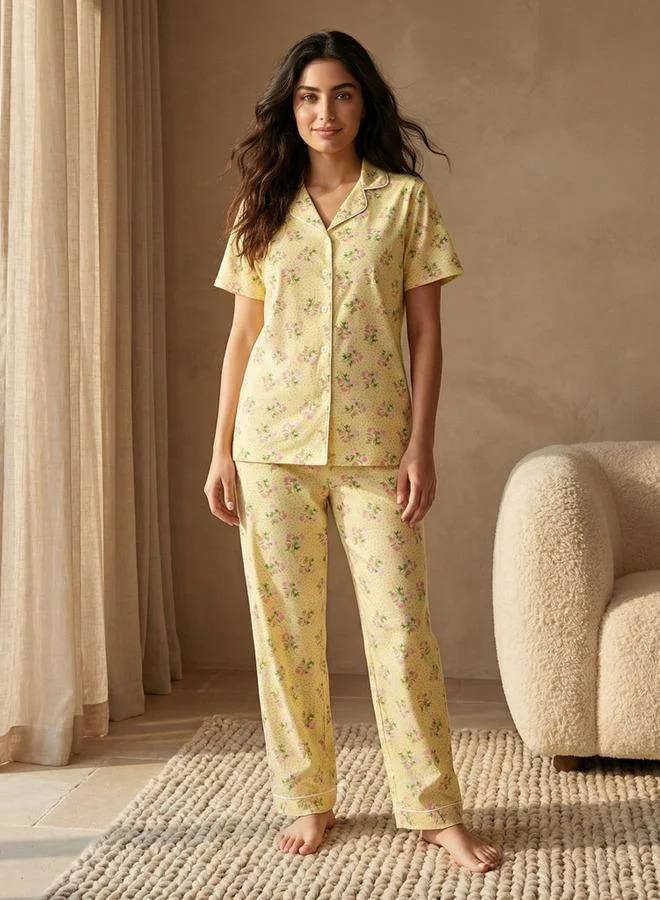 Pyjama Set Button Down Shirt and Pants
