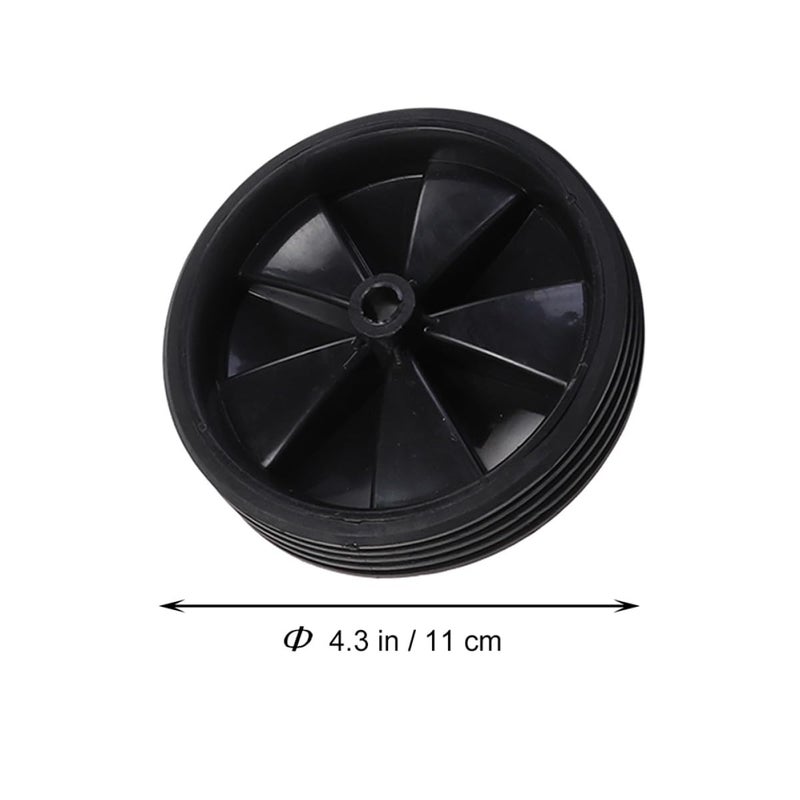 Black Rubber Training Wheels 3 Pairs Bike Stabilizer for Kids Balance Learning - Image 3