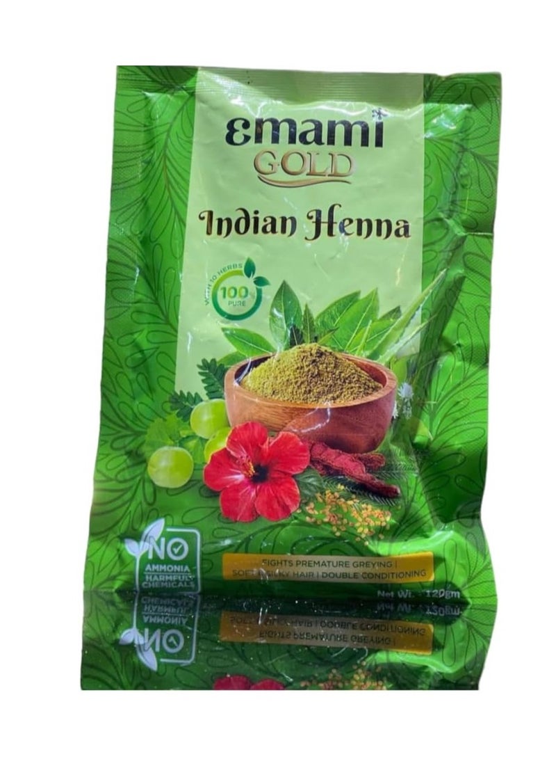 إمامي حنة هندية ذهبية 120 جرام - Image 1