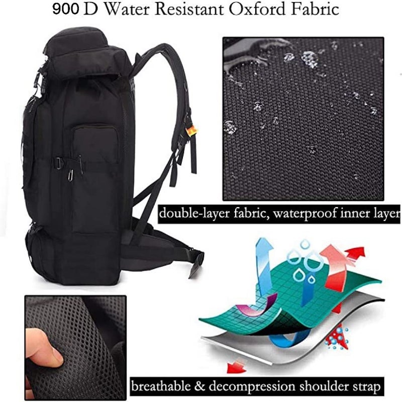 Waterproof Camping Hiking Backpack 70L 100L Molle Rucksack for Men Large Daypack for Travelling - Image 5