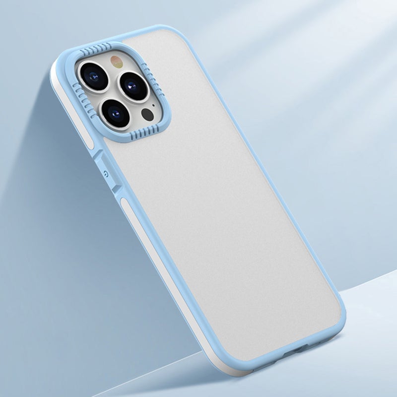HuHa Protective Cover For iPhone 14 Plus TPE + TPU Shockproof Phone Case (Blue) - Image 2