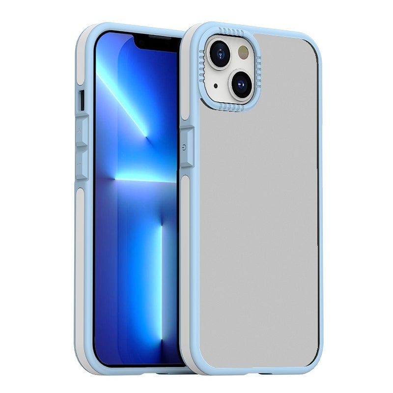 HuHa Protective Cover For iPhone 14 Plus TPE + TPU Shockproof Phone Case (Blue) - Image 1