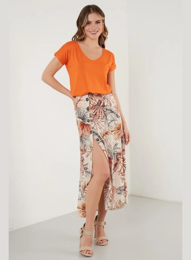 Lela  Lela V-Neck Relaxed Fit Blouse with Slit Detail, 2-Pack, Women's Blouse 5862000S2 for Women | Best Price UAE