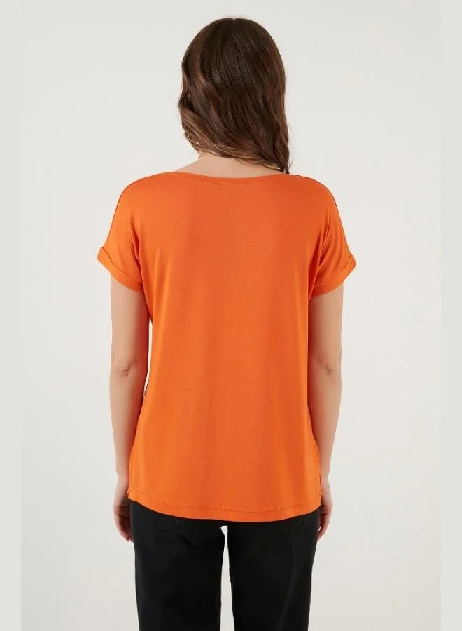 Lela  Lela V-Neck Relaxed Fit Blouse with Slit Detail, 2-Pack, Women's Blouse 5862000S2 for Women | Best Price UAE