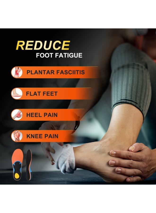 ORIGFIT Arch Support Insoles for Men and Women - Sports Inserts with Cushion and Shock Absorption - Heavy Duty Shoe Insert for Plantar Fasciitis, Flat Feet, Heel Pain, Overpronation, Running, Walking and Standing All Day - Image 3