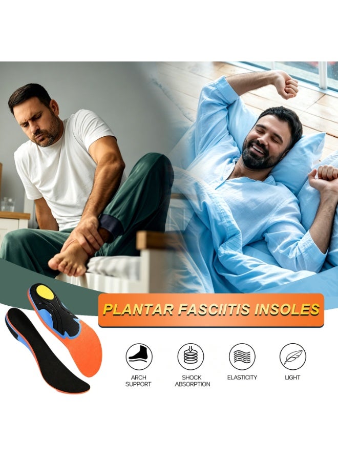 ORIGFIT Arch Support Insoles for Men and Women - Sports Inserts with Cushion and Shock Absorption - Heavy Duty Shoe Insert for Plantar Fasciitis, Flat Feet, Heel Pain, Overpronation, Running, Walking and Standing All Day - Image 2