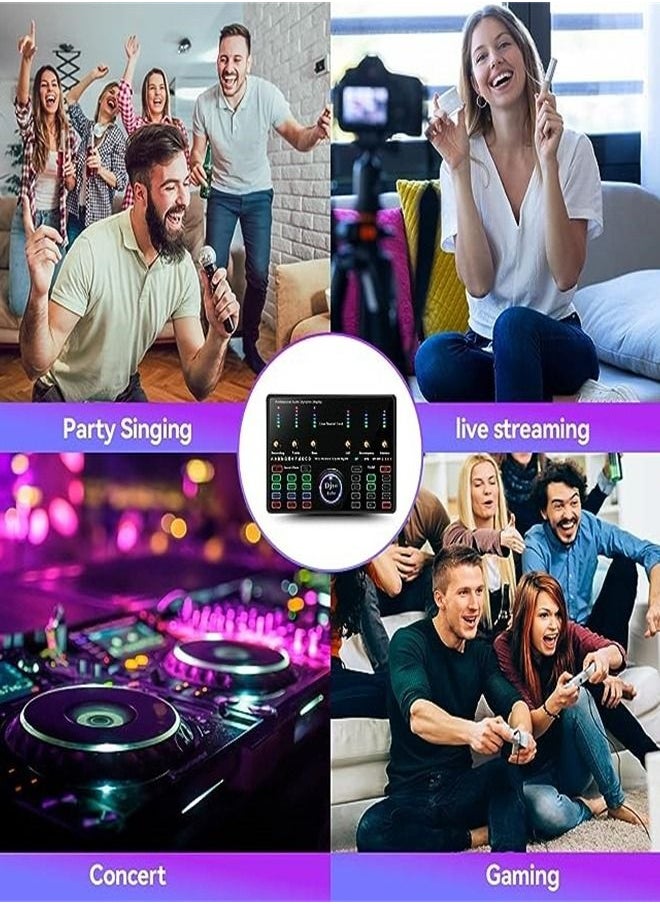 Generic - Wireless Karaoke Microphone Professional Condenser Sound Card Set - Image 1
