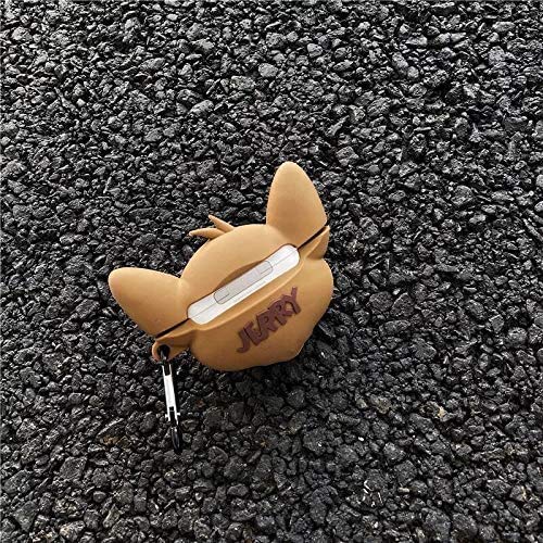 Meyaar Silicone Case for Apple Airpods 4 (2024) Cute Design for AirPods 4 with Active Noise Cancellation (ANC) with Keychain Shockproof Protective Case (Funny Mouse (Brown)) - Image 4