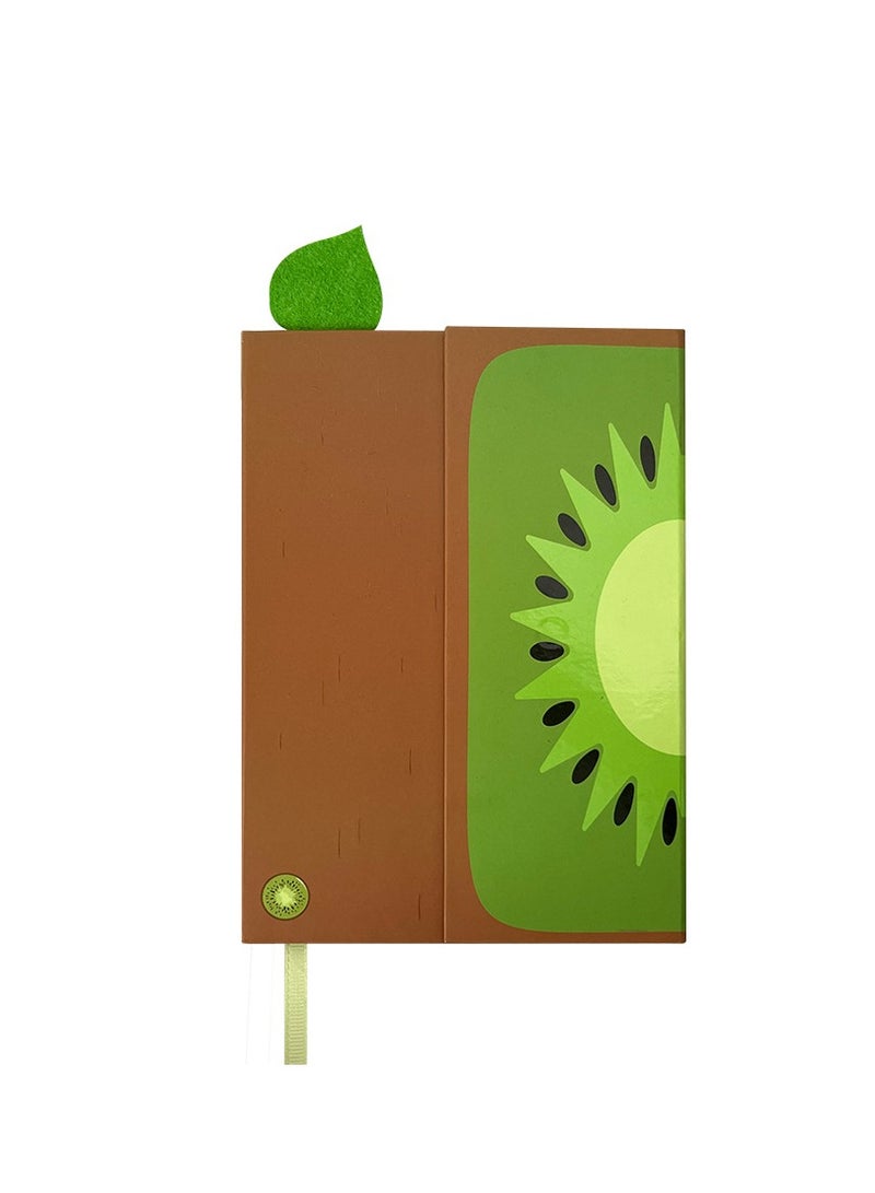 XiuWoo Notebook Journal Fruit with Magnetic Flap Closure, Classic Note book for Writing Sketching Cute Memo Diary Kids, Students, Teachers, 224 Pages, 5.3x7.6 inch - Image 1