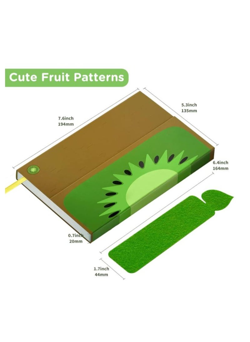 XiuWoo Notebook Journal Fruit with Magnetic Flap Closure, Classic Note book for Writing Sketching Cute Memo Diary Kids, Students, Teachers, 224 Pages, 5.3x7.6 inch - Image 3