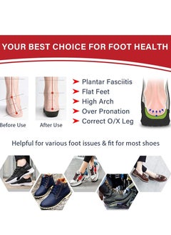 KASTWAVE Plantar Fasciitis Arch Support Insole For Men Women And Children 3/4 Length Orthopedic Insole For High Arch Flat Foot Hyperpronation Heel Pain Relief Heel Pad Size M6.5-8.5/W7.5- 9.5  - Image 5