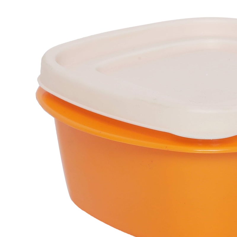 Cutting EDGE SnapTight Containers for Food Kitchen Freezer Storage nestable Stackable Airtight BPA Free Microwave Dishwasher Safe Set of 8 500ml Orange - Image 4