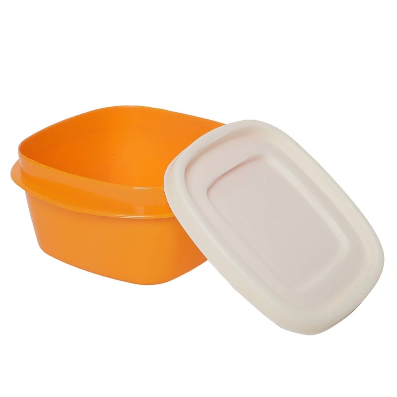 Cutting EDGE SnapTight Containers for Food Kitchen Freezer Storage nestable Stackable Airtight BPA Free Microwave Dishwasher Safe Set of 8 500ml Orange - Image 3