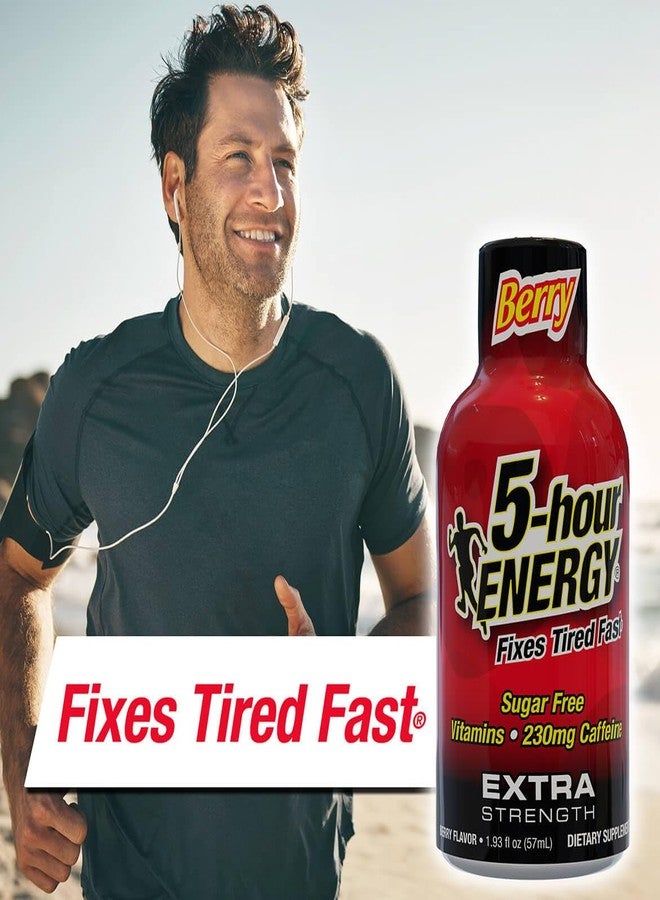 5-hour ENERGY مشروب طاقة بنكهة التوت فائق القوة من 5-Hour ENERGY، عبوة من 20 حبة، 1.93 أونصة - معزز طاقة خالٍ من السكر والكافيين مع فيتامينات ب والأحماض الأمينية - خالٍ من السعرات الحرارية - Image 3