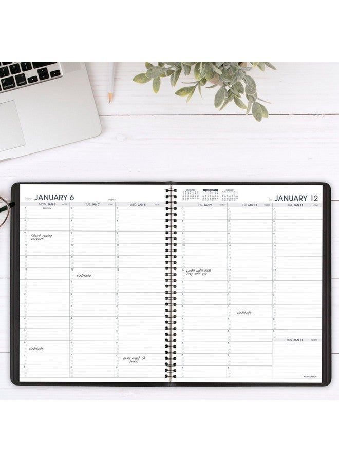 AT-A-GLANCE 2025 Appointment Book Planner, Weekly (Jan 2025-Jan 2026), 8-1/4" x 11", Large, Black (709500525) - Image 2