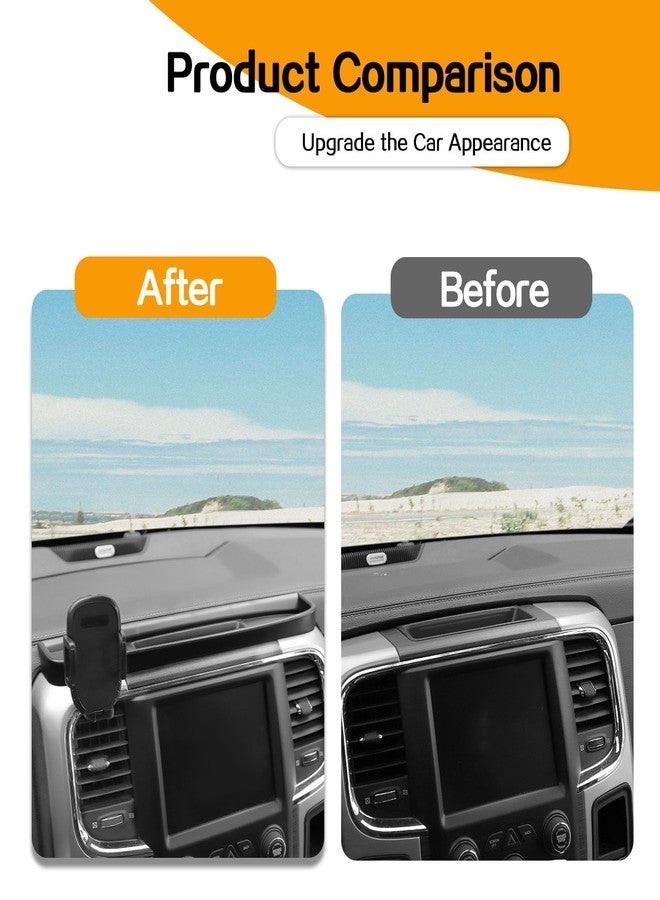 Hoolcar Phone Holder Mount Dash Multi-Mount Phone Kit with Storage Box Compatible with Dodge Ram 2012-2017, Interior Accessories - Image 2