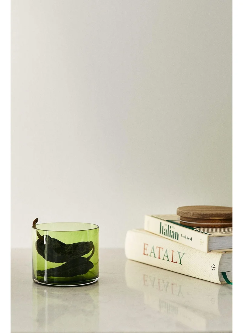 H&M Small glass jar with lid