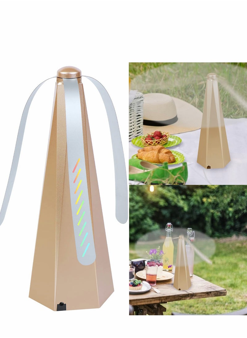KASTWAVE Fly Repellent Fan, Portable Picnic Table Fan, Outdoor Bug Fan Repellent for Indoor Outdoor Keep Flies Away from Your Food and Your Family ( 3 Pcs )  - Image 2