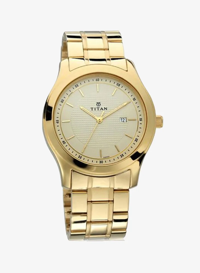 تيتان Men's Metal Analog Watch 1627YM04 - 43 mm