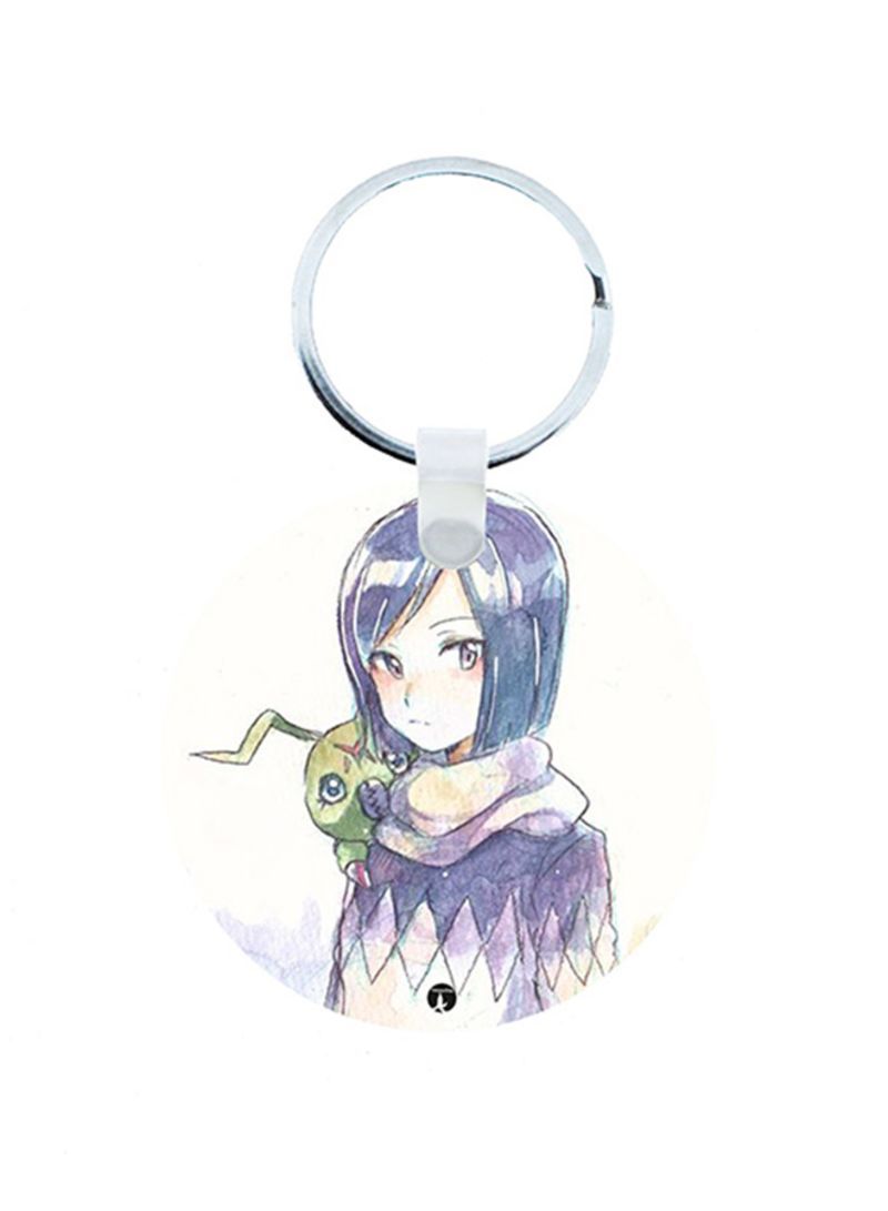 RKN Digimon Anime Wooden Keychain
