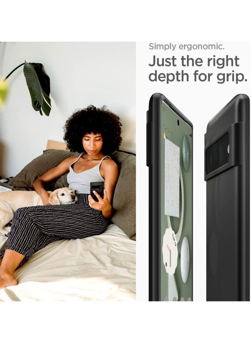 Spigen Thin Fit Case Cover For Google Pixel 6 Pro Black - Image 3