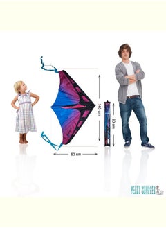JUMEIRAH BEACH KITE طائرة ورقية بخط واحد للطيران في الهواء الطلق بطول 1.4 متر للمبتدئين إلى المتوسطين، خط واحد مع مقبض، حقيبة تخزين، ألعاب طائرة ورقية رياضية سهلة الطيران للأطفال والكبار  - Image 4