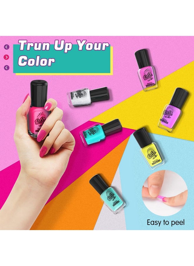 Amagoing Amagoing Nail Polish Set for Girls Ages 7-12, Kids Nail Art Studio Kit, Non Toxic Quick Dry Nail Polish, Nail Dryer, Storage Desk, Glitter, Cool Girls Stuff, Birthday Gifts Ideas 8 9 10 11 Years Old  - Image 1