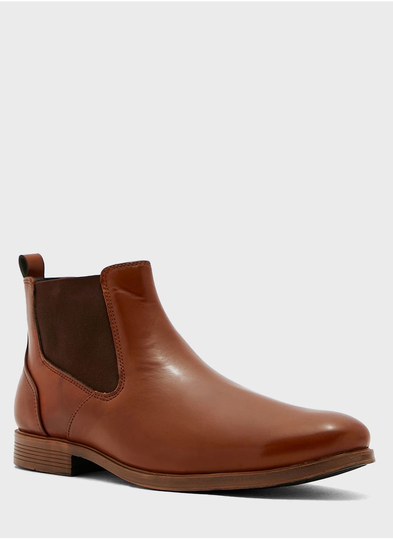 Robert Wood Faux Leather Chelsea Boots  - Image 2