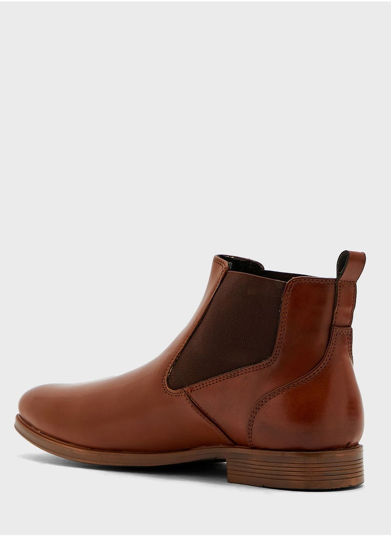 Robert Wood Faux Leather Chelsea Boots  - Image 3