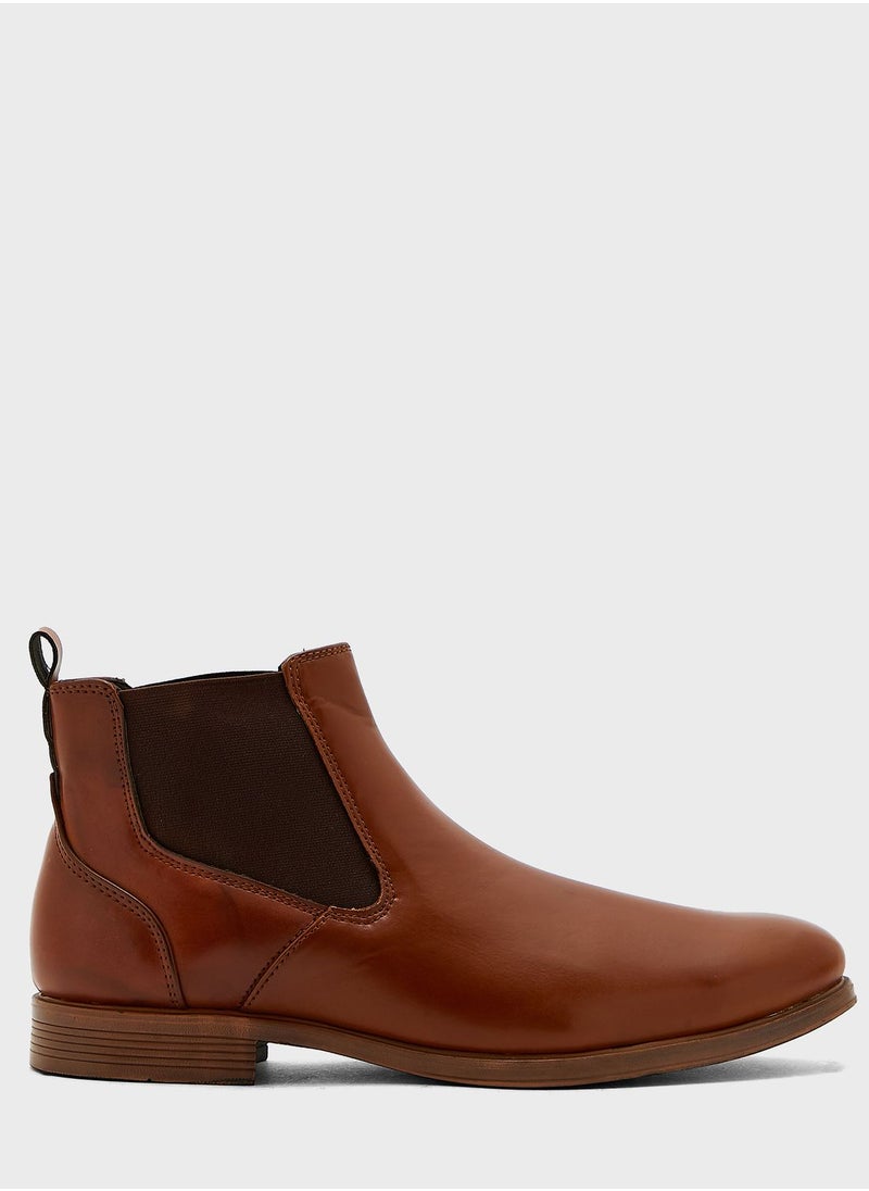 Robert Wood Faux Leather Chelsea Boots  - Image 1