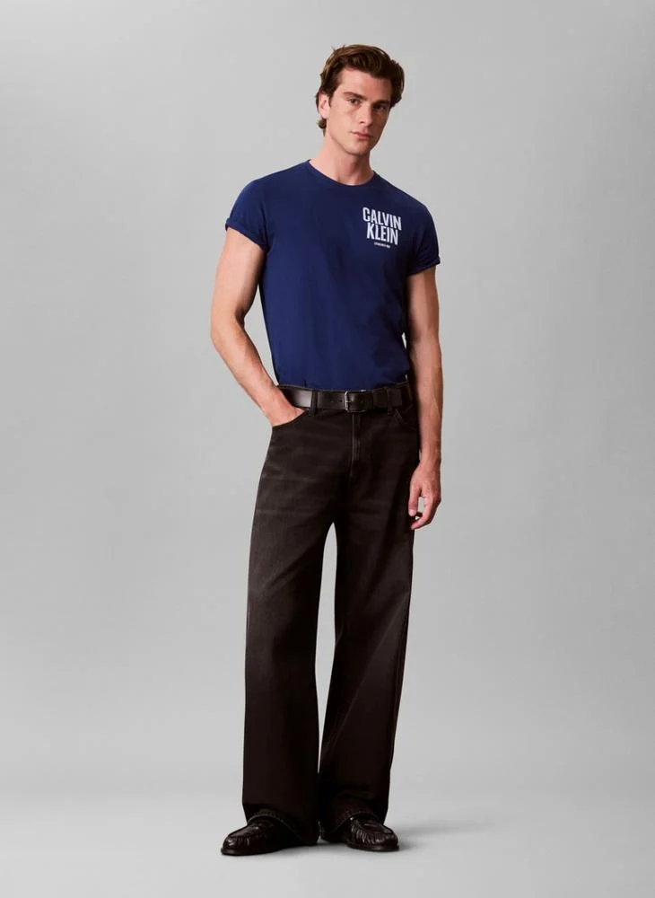 Calvin Klein Jeans  Block Logo Crew Neck T-Shirt for Men | Best Price UAE