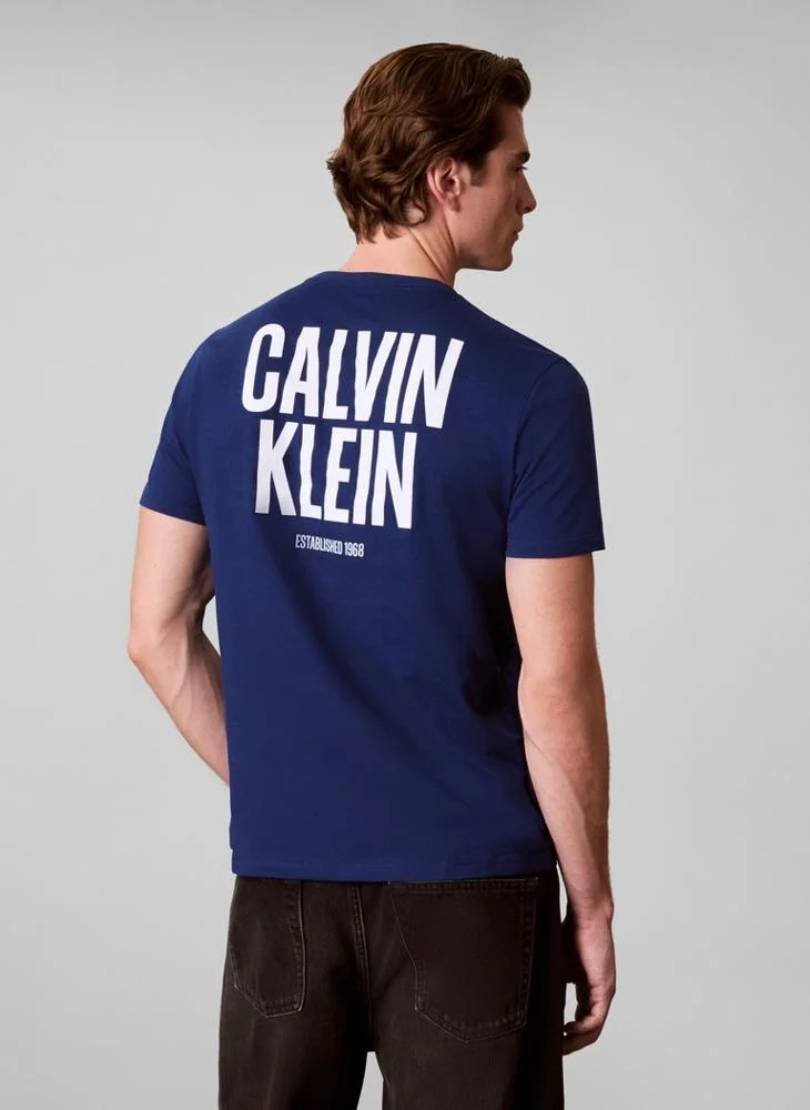 Calvin Klein Jeans  Block Logo Crew Neck T-Shirt for Men | Best Price UAE
