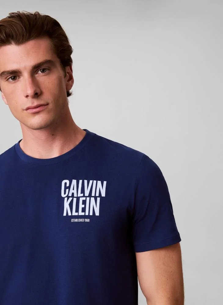Calvin Klein Jeans  Block Logo Crew Neck T-Shirt for Men | Best Price UAE