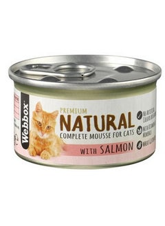 Webbox Natural Complete Mousse With Salmon Cat Food 85g 