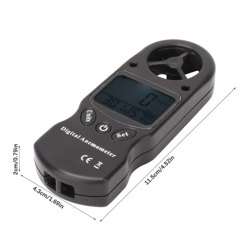 مقياس الرياح الرقمي ومقياس الرطوبة TL 300 مقياس سرعة الرياح المحمول للطقس في الهواء الطلق - Image 3