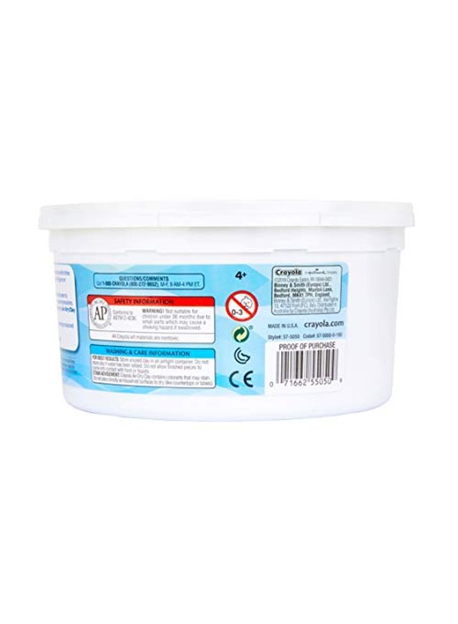 Crayola Air Dry Clay 2.5 Lb Bucket White - Image 2