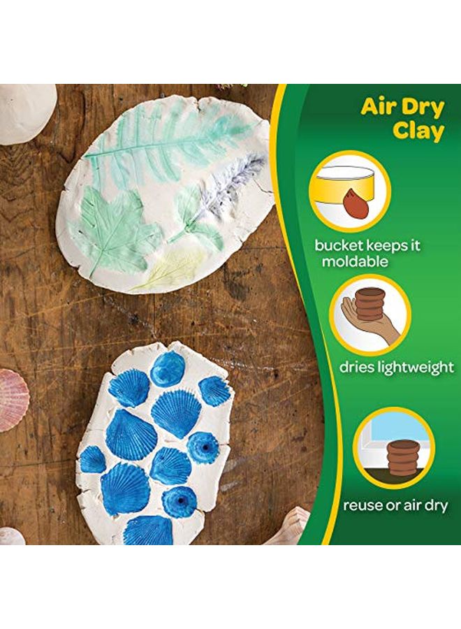 Crayola Air Dry Clay 2.5 Lb Bucket White - Image 4