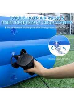 GGEROU Inflatable Swimming Pool,Inflatable Pool for Kids and Adults,Oversized Thickened Family Swimming Pool,3-layer Blue and White Inflatable Swimming Pool, 305*183*56cm  - Image 3