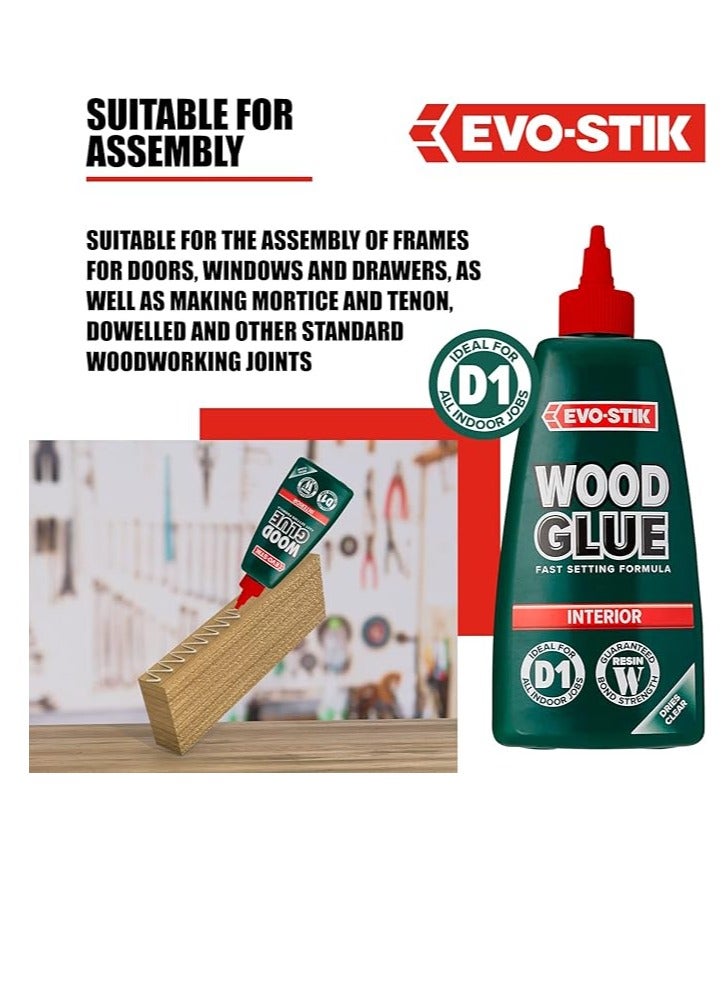 EVO-STIK Wood Glue For Indoor Applications 500ml Content - Image 4