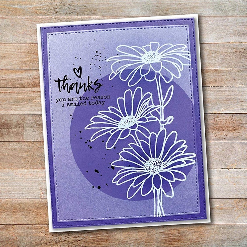 Lottoy Cute Chamomile Silicone Clear Stamp and Die Sets for Card Making, DIY Embossing Photo Album Decorative Craft - Image 4