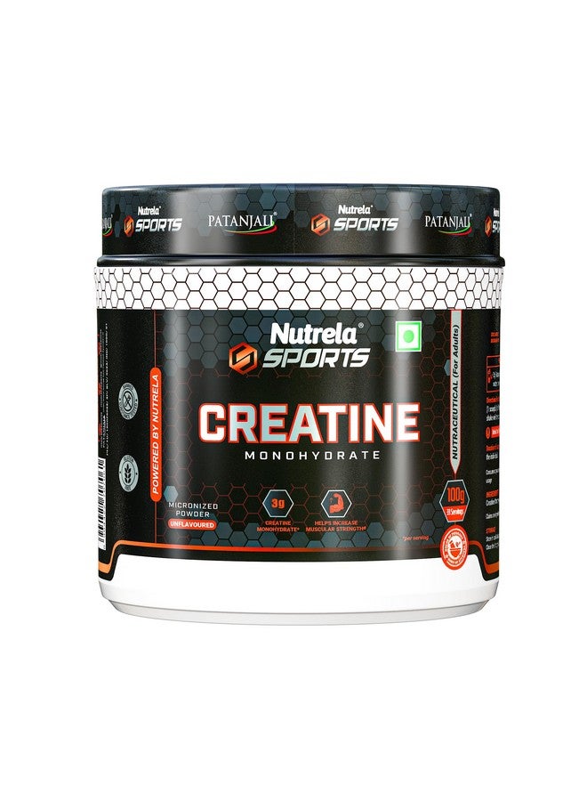 Nutrela Sports Creatine Monohydrate - 100g Unflavoured - Image 1