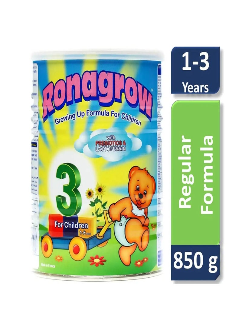 RONAGROW Ronalac Ronagrow Baby Milk (3) Growing Up Vanilla 850 gm - Image 2