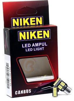 Philips Niken 12V T10 Bottomless Bulb 18 LED Set of 2 - White Light  - Image 1
