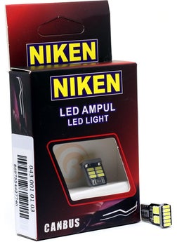 Philips Niken 12V T10 Bottomless Bulb 18 LED Set of 2 - White Light  - Image 2