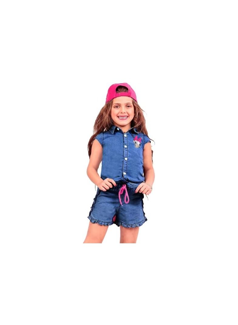 Two-piece girls' jeans set