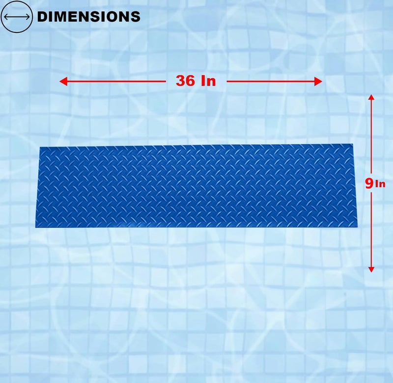Poolzilla Swimming Pool Ladder Mat - 36" x 9" - Premium Protective Pad for Liner, Non-Slip Design Padded with Extra Cushion - Image 2