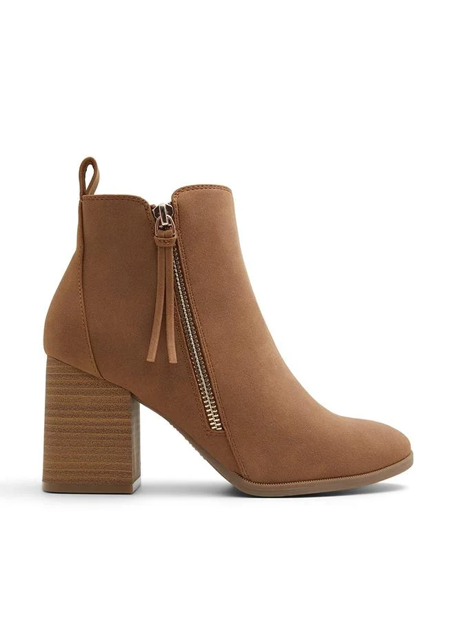 Gwenevere Ladies Brown Ankle Boots